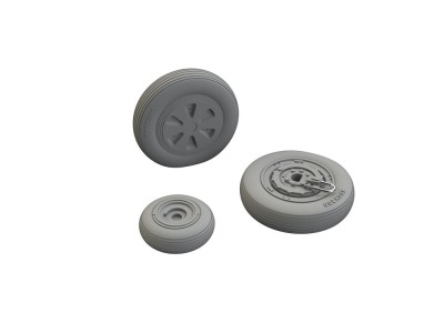 MiG-21R wheels for Eduard