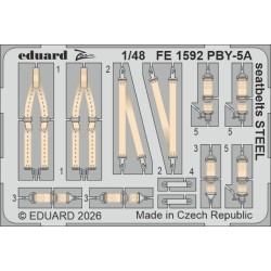 PBY-5A seatbelts STEEL for Eduard / Revell
