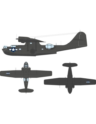 PBY-5A US national insignia (stars & bars) for Eduard / Revell