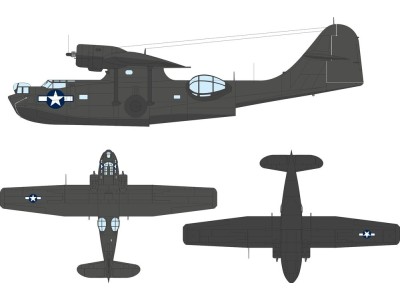 PBY-5A US national insignia (stars & bars) for Eduard / Revell