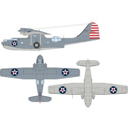 PBY-5A US national insignia (stars w/ red center) for Eduard / Revell