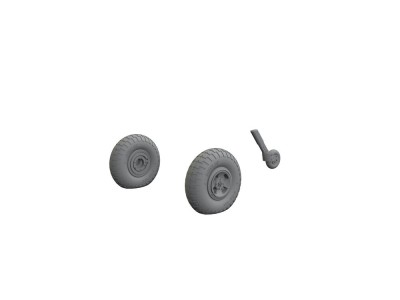 Spitfire Mk.IX wheels for Airfix