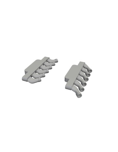 Spitfire Mk.IX exhaust stacks rounded PRINT for Airfix