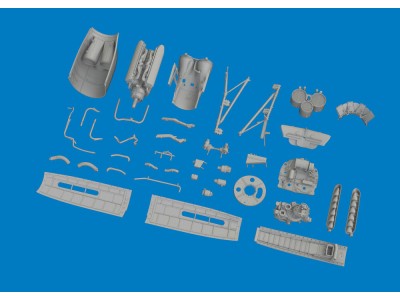 P-40K engine PRINT for Eduard