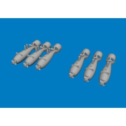 P-40 40lb frag bombs PRINT for Eduard