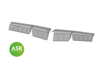 Me 262 flaps detail set - 3D print for Arma Hobby