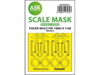 Fw 190D double-sided express fit mask for Miniart