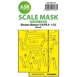 Gloster Meteor F.8/FR9 double-sided fit express mask for Revell