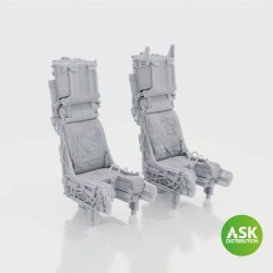 SJU-17 ejection seats excluding seat belts, 2 pcs F-14D - 3D print for Tamiya