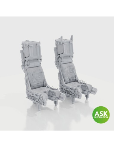 SJU-17 ejection seats excluding seat belts, 2 pcs F-14D - 3D print for Tamiya