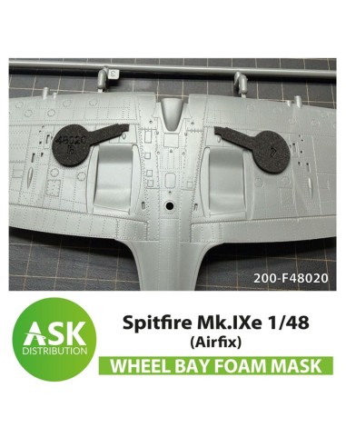 Spitfire Mk.IXe  FOAM flexibel wheel bay mask for Airfix