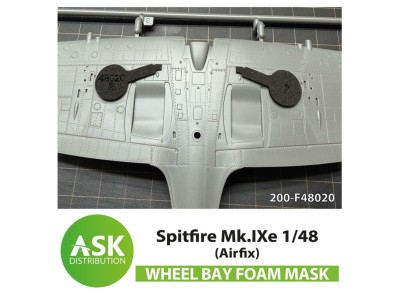 Spitfire Mk.IXe  FOAM flexibel wheel bay mask for Airfix