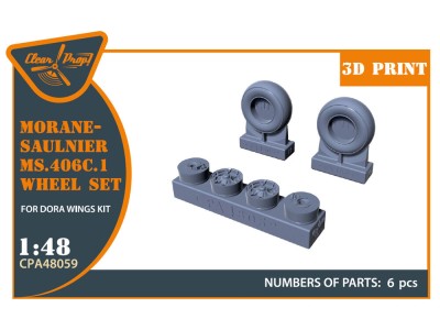 Morane-Saulnier Wheels set for Dora Wings