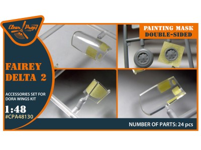 Fairey Delta 2 double-sided painting mask for Dora Wings
