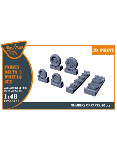 Fairey Delta 2 Wheels set for Dora Wings kit for Dora Wings