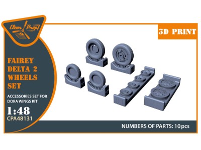 Fairey Delta 2 Wheels set for Dora Wings kit for Dora Wings