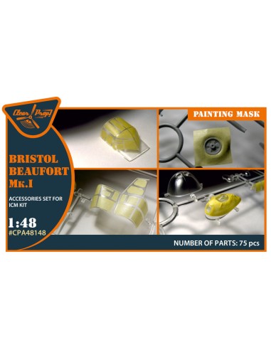Beaufort Mk.IA painting mask for ICM