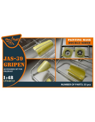 JAS 39 Gripen double-sided painting mask for Italeri