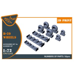 B-29 Wheels set (weighted)