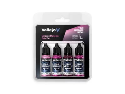 True Metallic Metal: Crimson Magenta Paint Set (4)