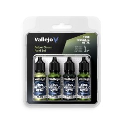 True Metallic Metal: Amber Green Paint Set (4)