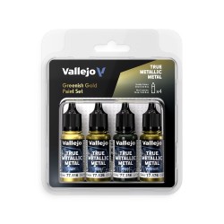 True Metallic Metal: Greenish Gold Paint Set (4)