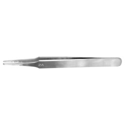 Flat Rounded Stainless Steel Tweezers (120 mm)