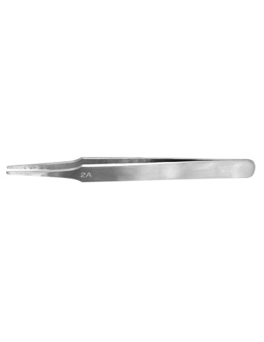 Flat Rounded Stainless Steel Tweezers (120 mm)