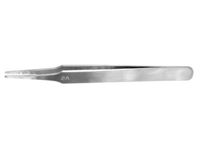 Flat Rounded Stainless Steel Tweezers (120 mm)