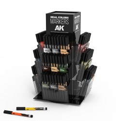 Real Colors Markers Rotating Display