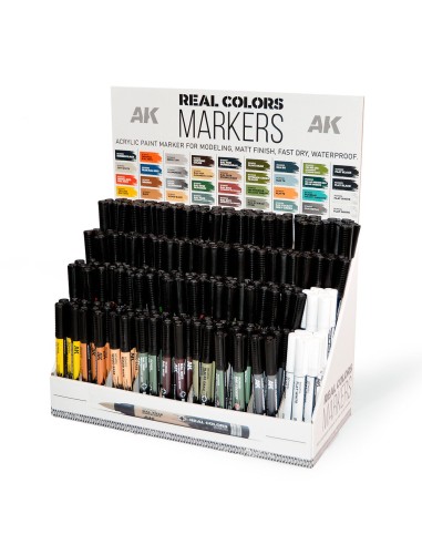 Cardboard Display Real Colors Markers