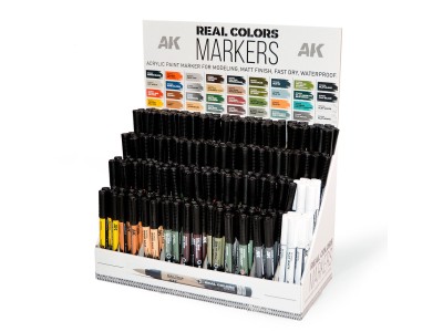 Cardboard Display Real Colors Markers