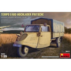Tempo E400 Hochlader Pritsche. German 3-Wheel Delivery Truck