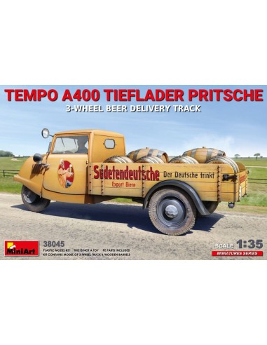 Tempo A400 Tieflader Pritsche 3-Wheel Beer...