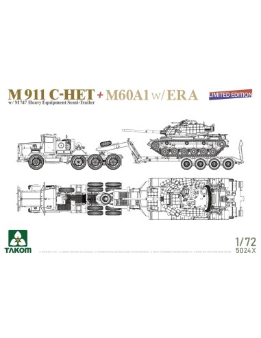 M911 C-HET w/M747 Heavy Equipment Semi-Trailer...