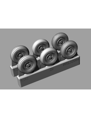 Spitfire 5 spoke wheels set (3 types of tires)