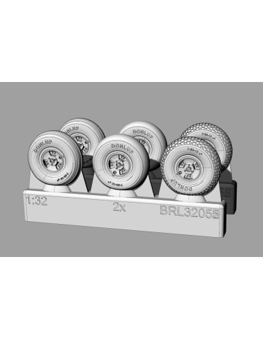 Spitfire 3 spoke wheels set (3 types of tires)