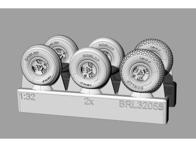 Spitfire 3 spoke wheels set (3 types of tires)