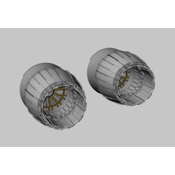 MiG-29A engine nozzles