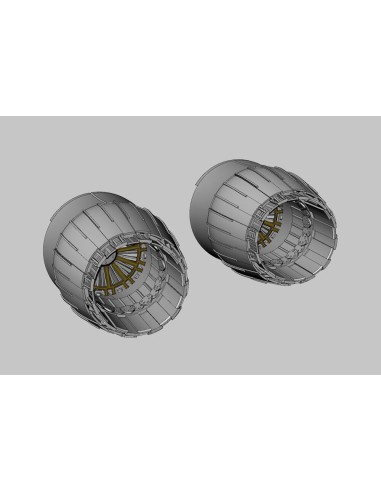 MiG-29A engine nozzles