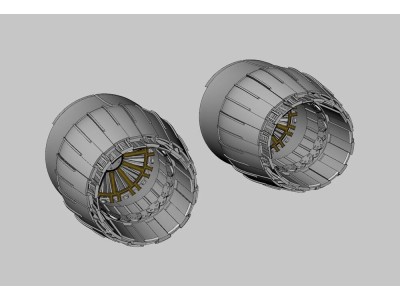 MiG-29A engine nozzles