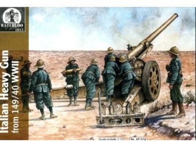 Italian heavy gun 149/40 w/serv.