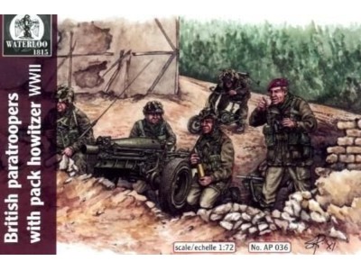 Britsh paratroopers w.pack howitzer WWII