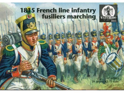 1815 French line infantry fusiliers marching