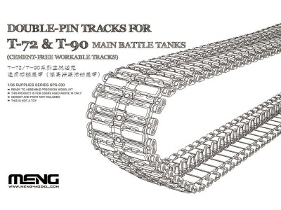 Double-Pin Tracks for T-72 & T-90 Main Battle Tanks(Cement-Free Worka