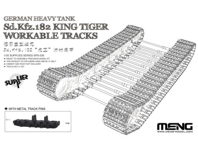 German Heavy Tank Sd.Kfz.182 King Tiger Workable Tracks
