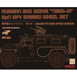 Russian GAZ 233115"Tiger-M"SPN SPV Saged wheel Set (Resin)