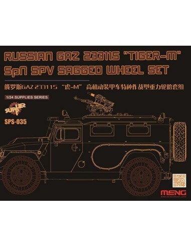 Russian GAZ 233115"Tiger-M"SPN SPV Saged wheel...