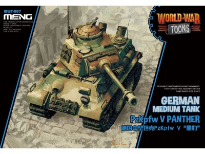 German Medium Tank PzKpfw V Panther (Cartoon Model)