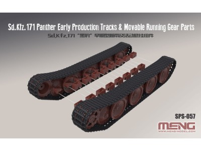 German Medium Tank Sd.Kfz.171 PantherEar Production Tracks&Movable Running GearParts